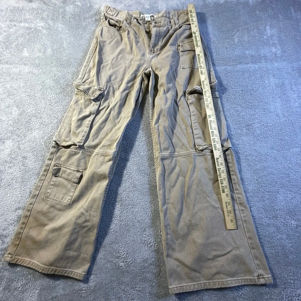 Altar° State Women's Khaki Cargo Pants‎ Size 31 Cotton Casual Utility Cargo